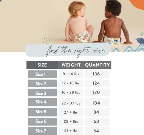 The Honest Company Clean Conscious Diapers | Plant-Based, Sustainable | Tie-Dye for + Cactus Cuties | Super Club Box, Size 4 (22-37 lbs), 104 Count - Image 5