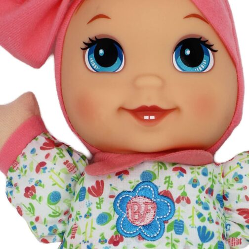 Baby's First Giggles Baby Doll Toy with Floral Top, Plastic, Washable Surface, Life-Like' Feel, for All Ages - Image 6