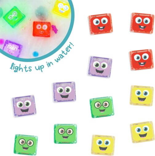 Glo Pals Water-Activated Light-Up Cubes for Sensory Play – 12 Pack - Image 3