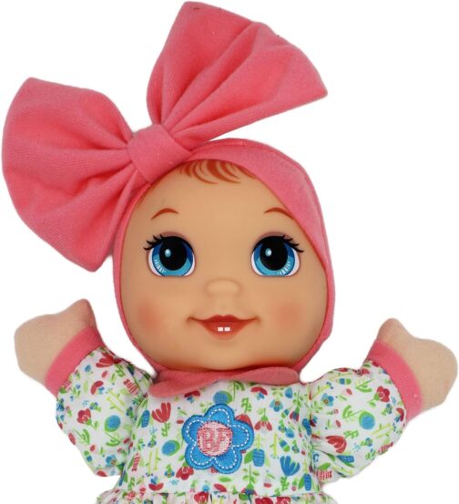 Baby's First Giggles Baby Doll Toy with Floral Top, Plastic, Washable Surface, Life-Like' Feel, for All Ages - Image 4