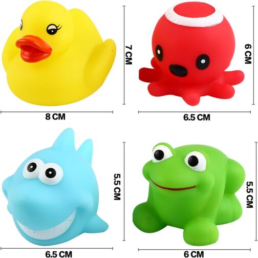 Yeonha Toys Bath Toy, Can Flashing Colourful Light(Big Style 4 Pack), Floating Bath Toy, Light Up Bathtub Water Tub Toy for Pool Shower Bathtime Bathroom Kid Boys Girl Toddler Child Baby Infant - Image 4