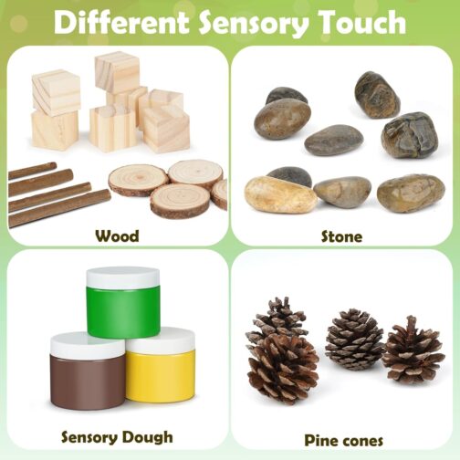 Joyreal Construction Sensory Kit with 3 Jars of Non-Toxic Sensory Dough, Sensory Bin Play Dough Kit for Boys Girls, All in one Sensory Play with Storage Box - Image 3