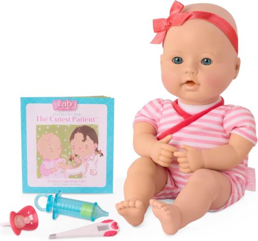 Baby Sweetheart by Battat – Medical Time 12-inch Soft-Body Newborn Baby Doll with Easy-to-Read Story Book and Baby Doll Accessories