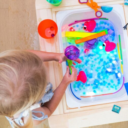 Glo Pals Water-Activated Light-Up Cubes Bundle for Sensory Play (Extraordinary Earth – Green, Yellow + Blue) - Image 6