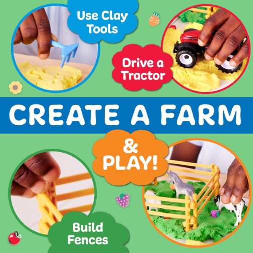 Creativity for Kids Sensory Pack Farm, Sensory Toys for Toddlers 3-4+, Pretend Play Farm Animals Toys for Kids, Toddler Travel Toys and Activities - Image 4