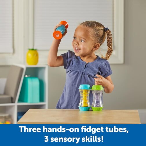 Learning Resources Sensory Trio Fidget Tubes, 3 Pieces, Ages 3+, fine Motor Skills, Sensory Toys for Toddlers,Children, Speech Therapy Materials, Fidget Toys, Sensory Tubes - Image 2