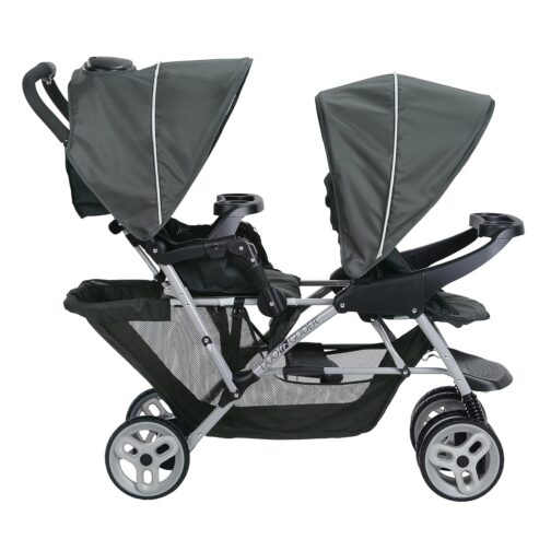 Graco DuoGlider Double Stroller | Lightweight Double Stroller with Tandem Seating, Glacier - Image 2